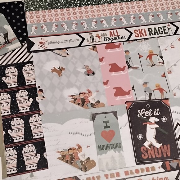 Winter Sports Junk Journal Mixed Pack of 120 Papers & Ephemera - Picture 4 of 8